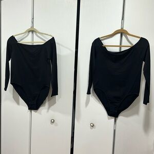 Two off the shoulder bodysuit